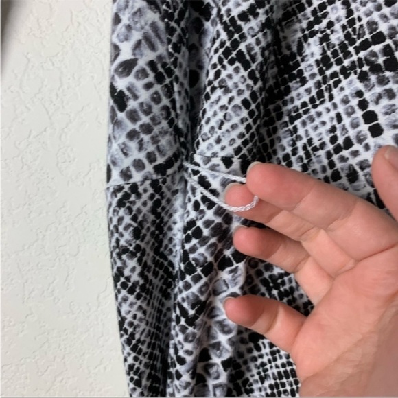 Good American The Runaway long sleeve snake print Wrap Dress - Picture 12 of 12